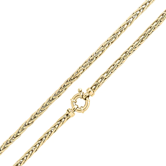 9CT Yellow Gold Handmade 5mm Spiga Chain - Robert Anthony Jewellers, Edinburgh