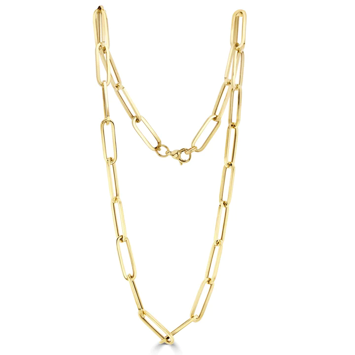 9CT Yellow Gold Paperchain Necklace - Robert Anthony Jewellers, Edinburgh