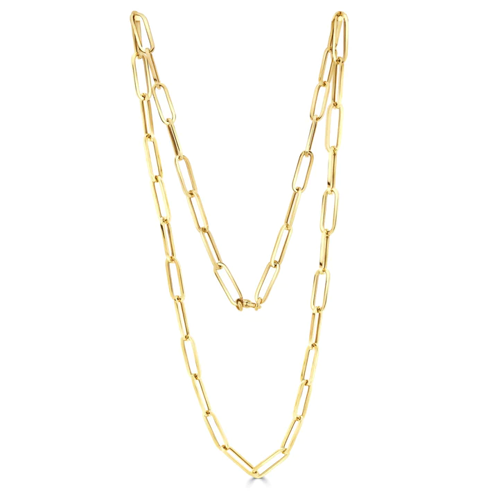 9CT Yellow Gold Paperchain Necklace
