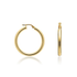 9CT Yellow Gold Round Polished Hoop Earrings — Large (31mm) - Robert Anthony Jewellers, Edinburgh