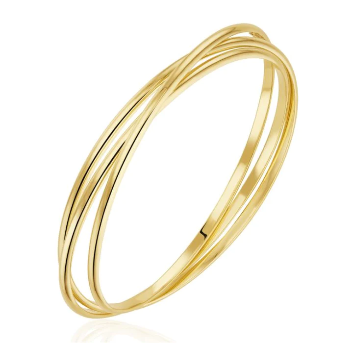 9CT Gold Solid Russian Bangle