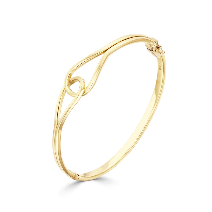9CT Yellow Gold Stirrup Bangle - Robert Anthony Jewellers, Edinburgh