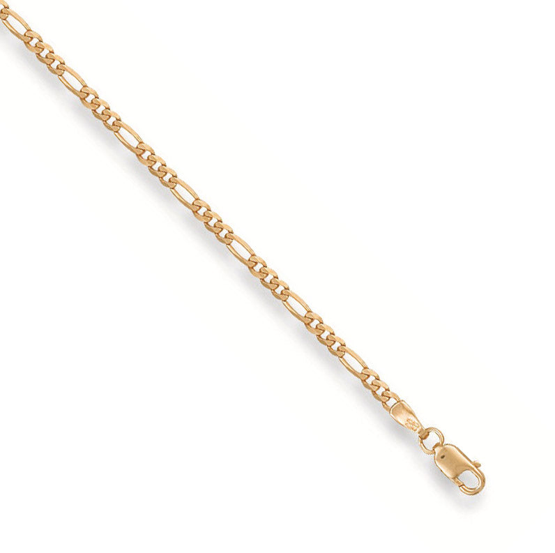 9ct Yellow Gold Figaro Chain — Various Lengths