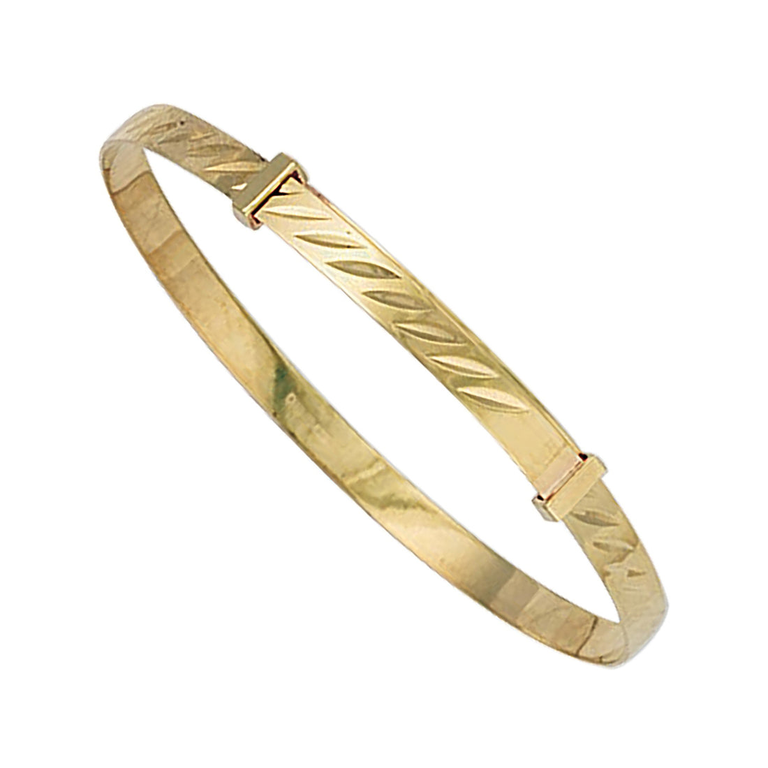 9CT Yellow Gold Diamond Cut Expandable Baby&