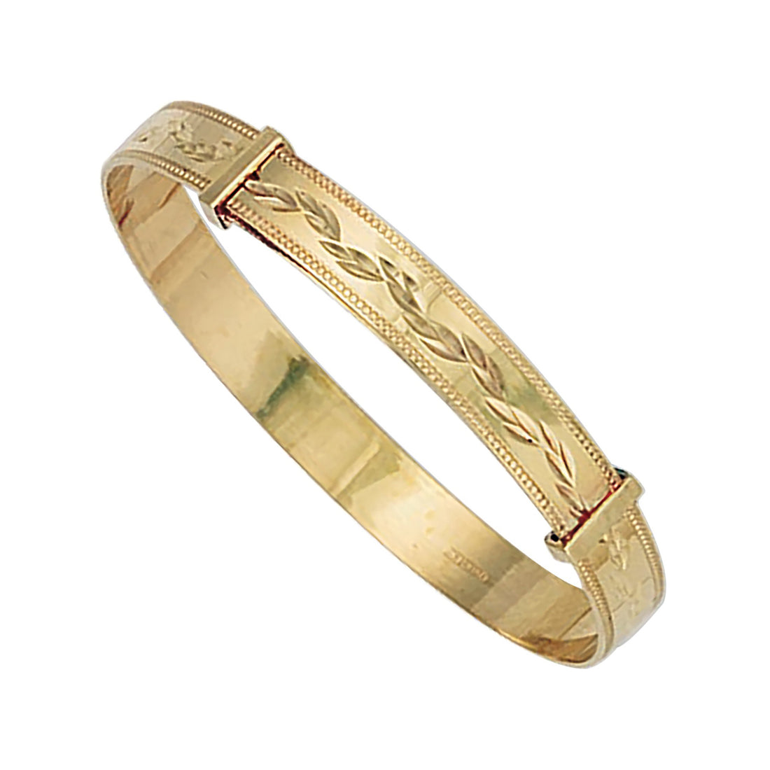 9CT Yellow Gold Diamond Cut Expandable Baby&