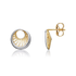 9CT Two Tone White and Yellow Gold Circle &