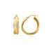9CT Yellow Gold Russian Wedding Hoop Earrings (22mm) - Robert Anthony Jewellers, Edinburgh