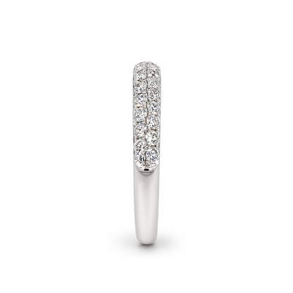 18K White Gold Diamond Half Eternity Ring