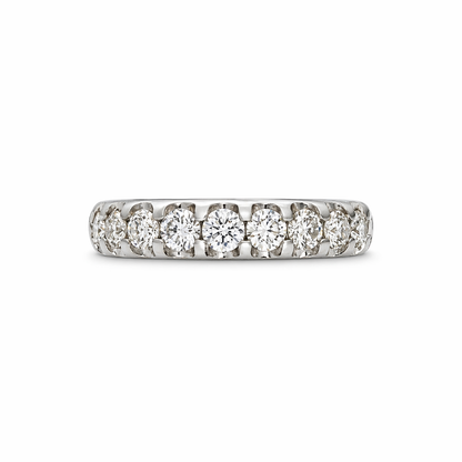 14ct White Gold 1.00ct Diamond Half Eternity Ring