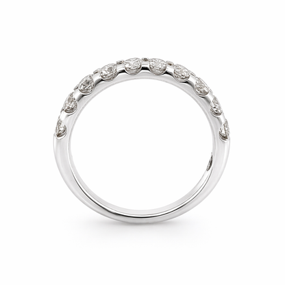 14ct White Gold 1.00ct Diamond Half Eternity Ring