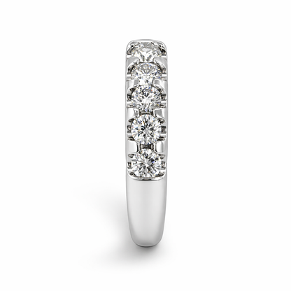 14ct White Gold 1.00ct Diamond Half Eternity Ring