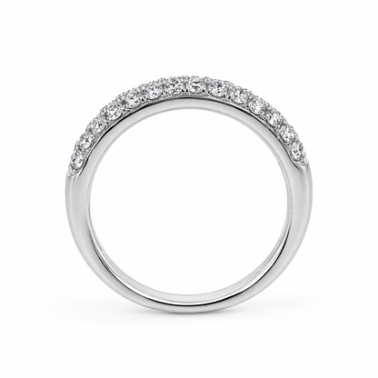 18K White Gold Diamond Half Eternity Ring