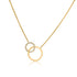 Yellow Gold Diamond Set Double Circlet & Fine Link Necklace - Robert Anthony Jewellers, Edinburgh