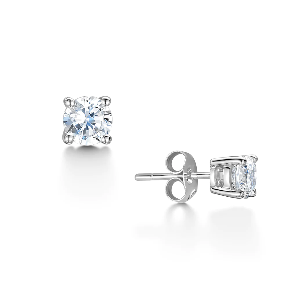Diamond Classic Stud Earrings - Robert Anthony Jewellers, Edinburgh