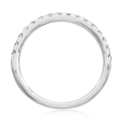 Platinum Diamond Half Hoop Eternity Ring