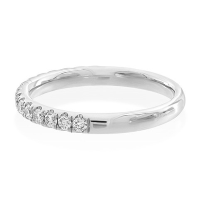 Platinum Diamond Half Hoop Eternity Ring - Robert Anthony Jewellers, Edinburgh