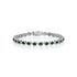 9CT White Gold Diamond and Emerald Tennis Bracelet - Robert Anthony Jewellers, Edinburgh