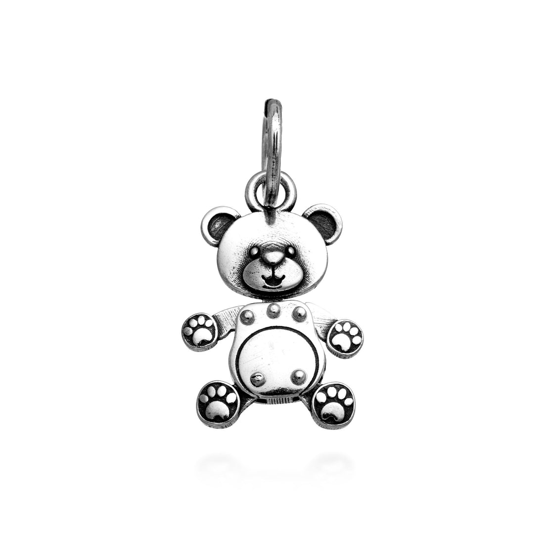 Giovanni Raspini Silver Teddy Bear Charm - Robert Anthony Jewellers, Edinburgh