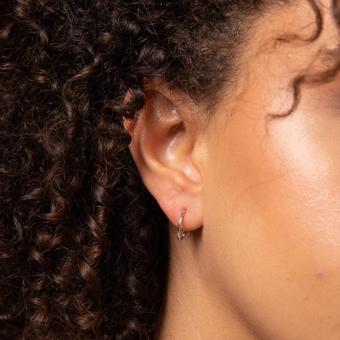 Rope Effect Hoop Earrings in 9ct White Gold - Robert Anthony Jewellers, Edinburgh