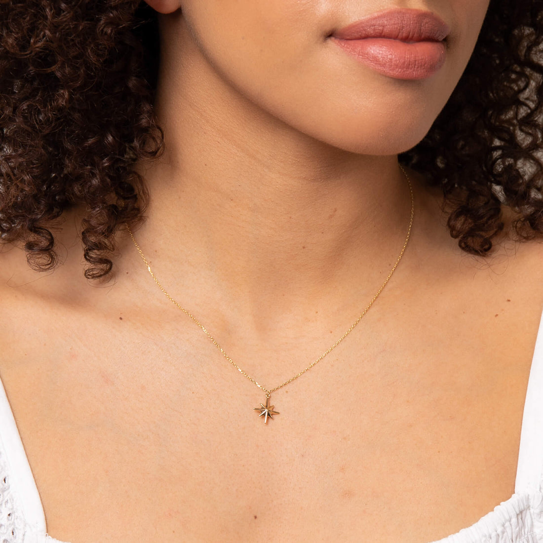 Starburst Necklace in 9ct Yellow Gold - Robert Anthony Jewellers, Edinburgh