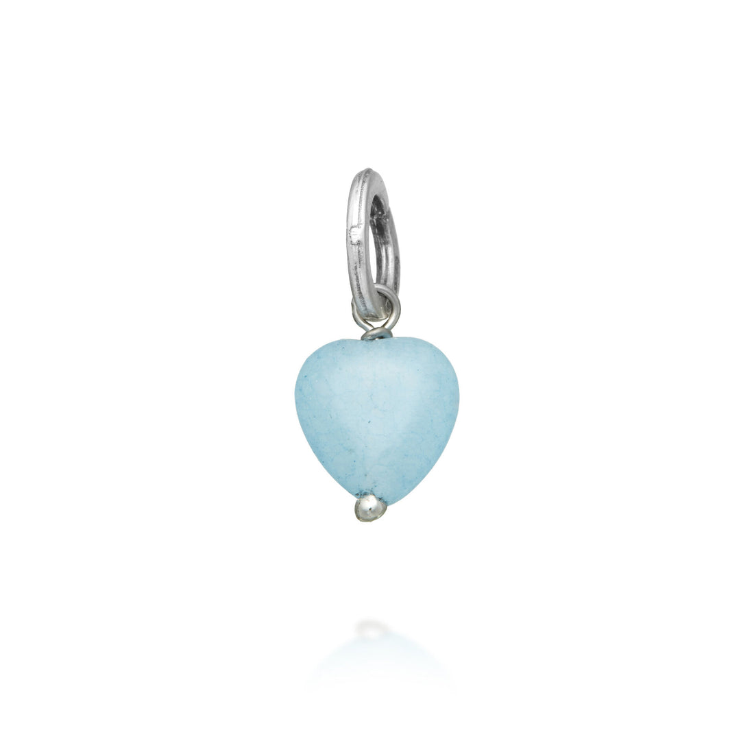 Giovanni Raspini Angelite Blue Heart Charm - Robert Anthony Jewellers, Edinburgh