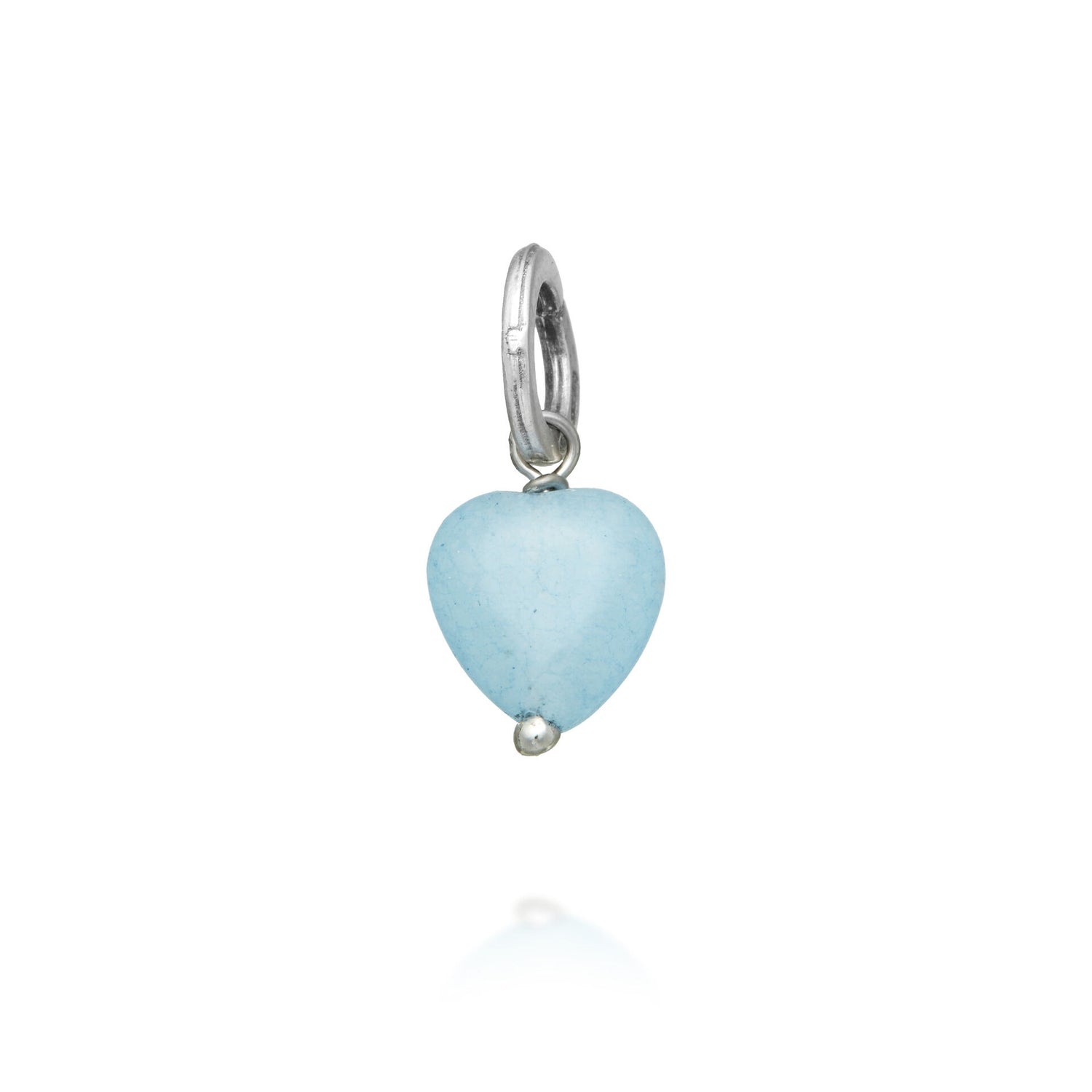 Giovanni Raspini Angelite Blue Heart Charm - Robert Anthony Jewellers, Edinburgh