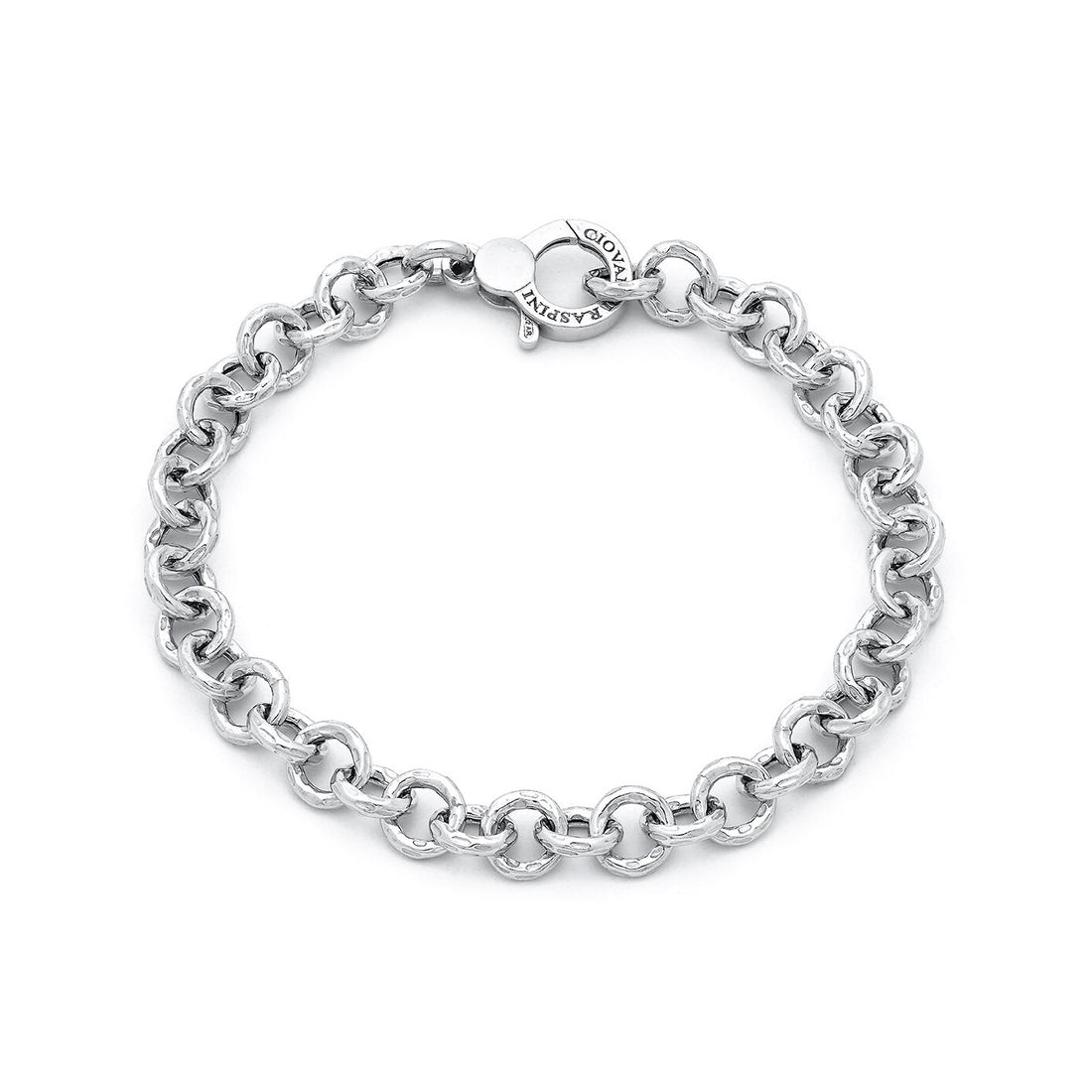 Giovanni Raspini Silver Hammered Links Bracelet - Robert Anthony Jewellers, Edinburgh