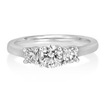 Platinum Diamond Three Stone Ring - Robert Anthony Jewellers, Edinburgh