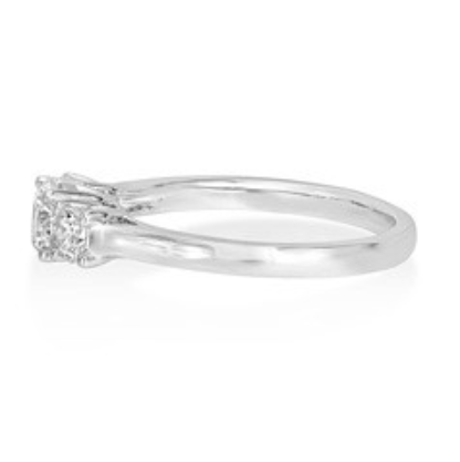 Platinum Diamond Three Stone Ring - Robert Anthony Jewellers, Edinburgh