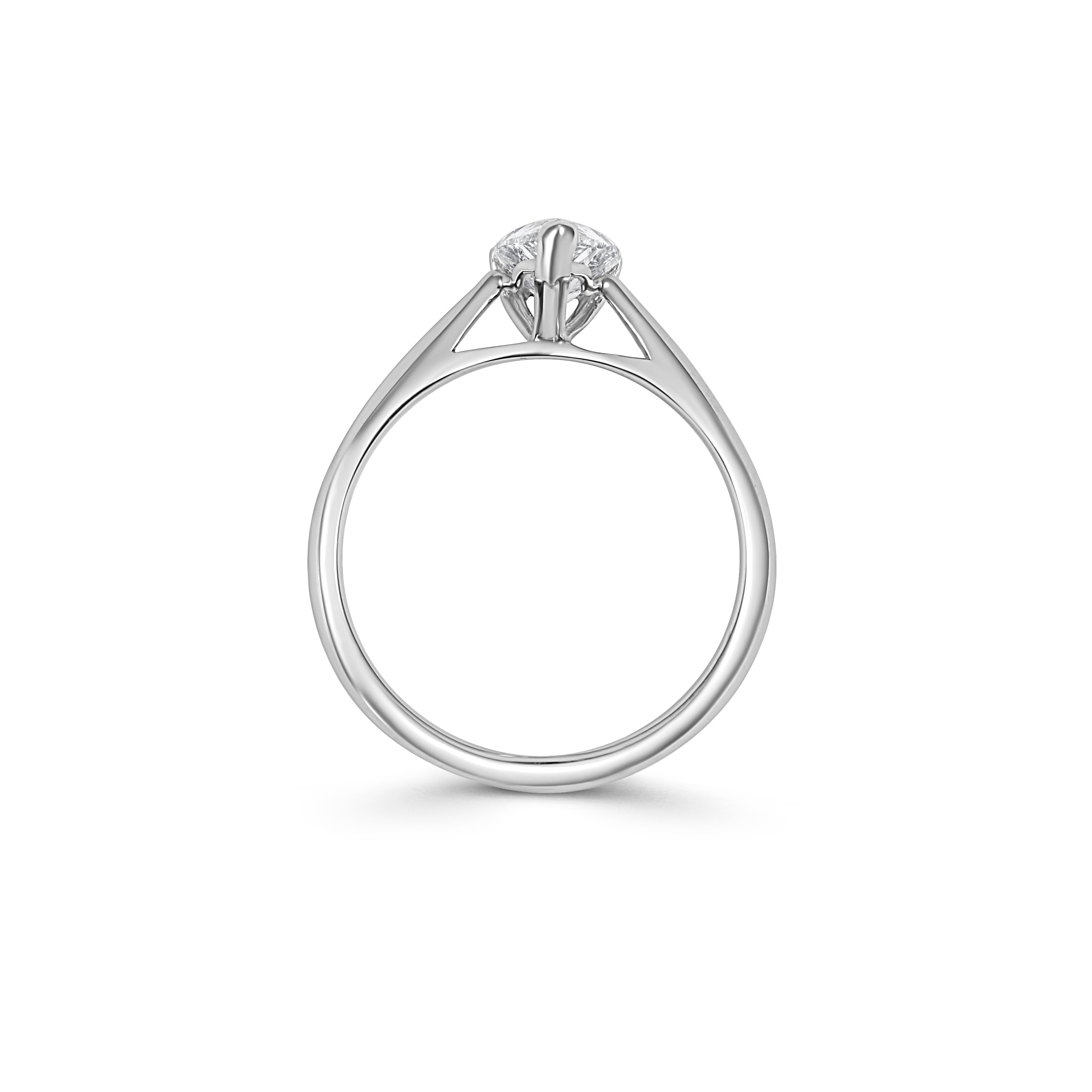 Platinum Pear Shaped 1ct Diamond Solitaire Ring