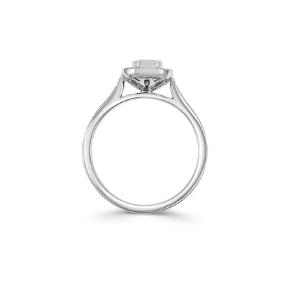 9ct White Gold Step Cut Diamond Ring - Robert Anthony Jewellers, Edinburgh