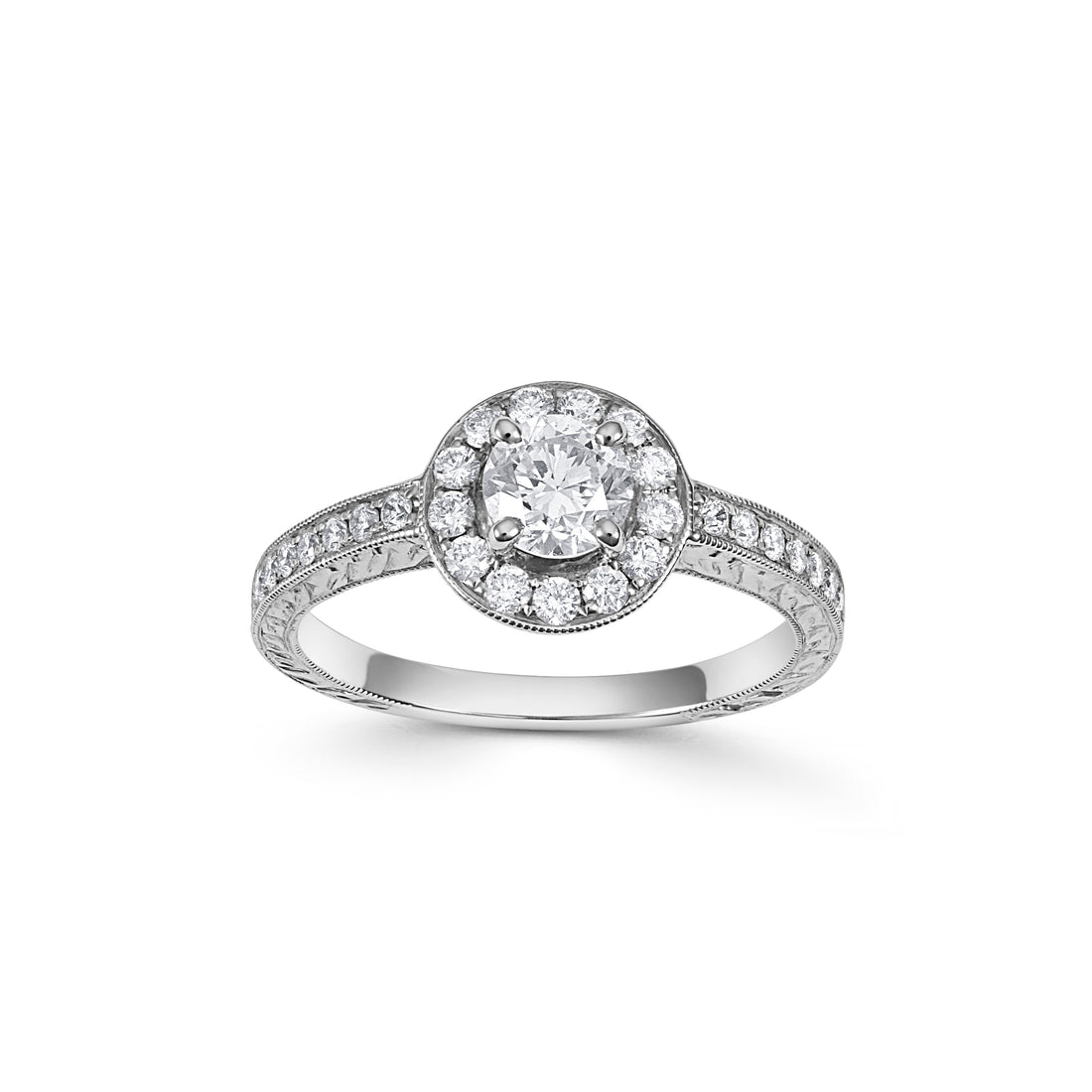 18ct White Gold Diamond Cluster Ring - Robert Anthony Jewellers, Edinburgh