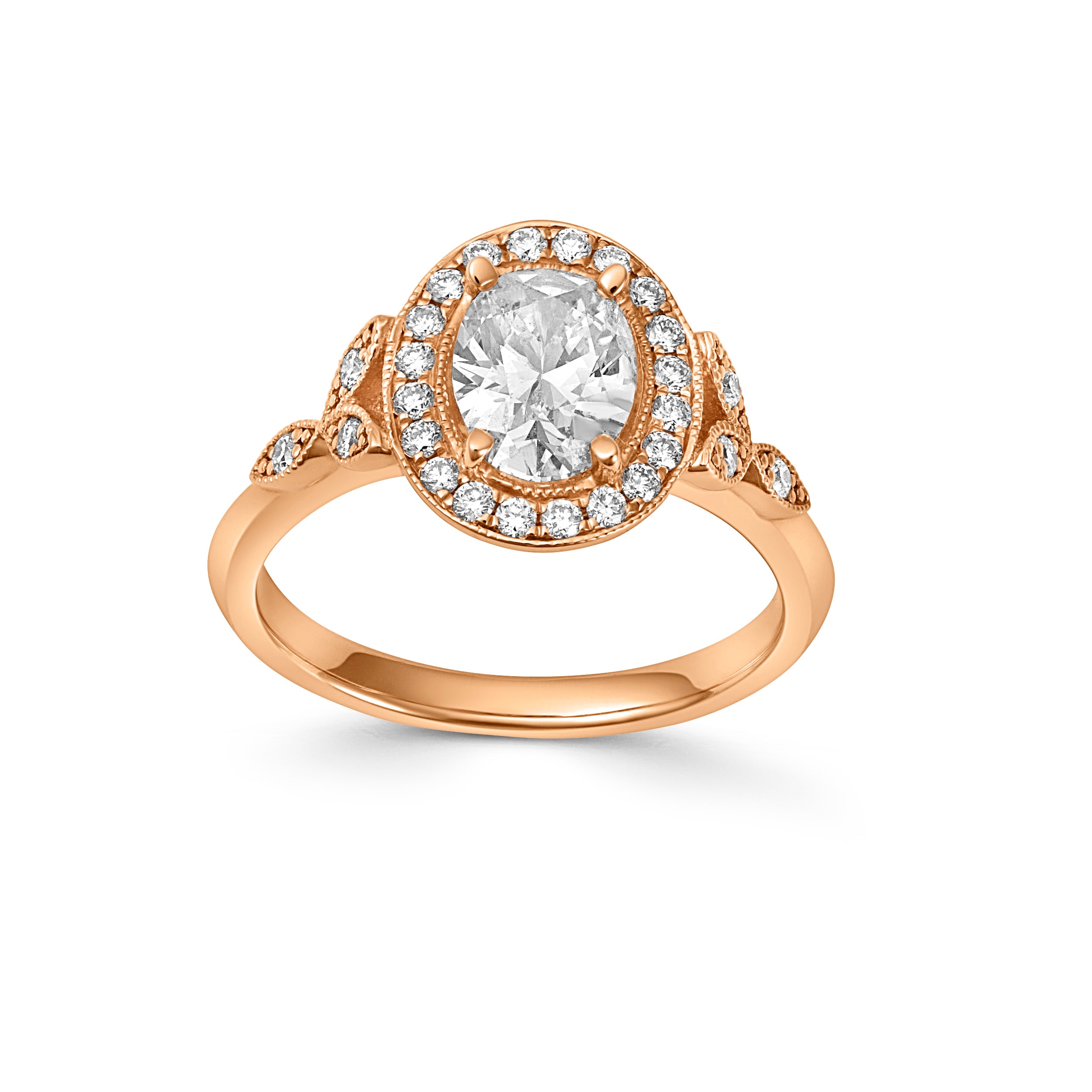Oval Diamond Cluster Ring - Robert Anthony Jewellers, Edinburgh