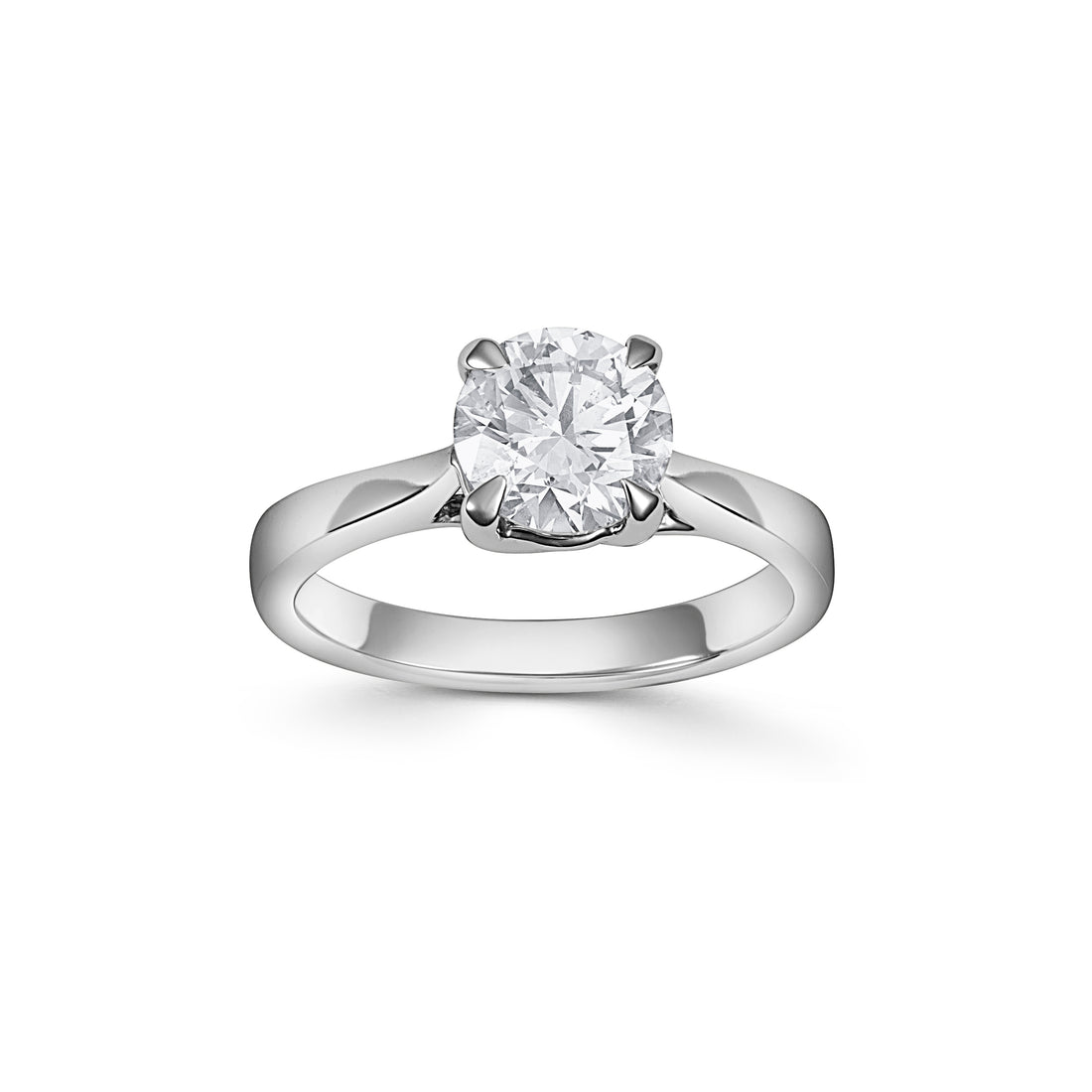 18CT White Gold Solitaire Lab Grown Diamond Ring 1.5ct - Robert Anthony Jewellers, Edinburgh