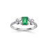 18ct White Gold Emerald and Diamond Ring - Robert Anthony Jewellers, Edinburgh