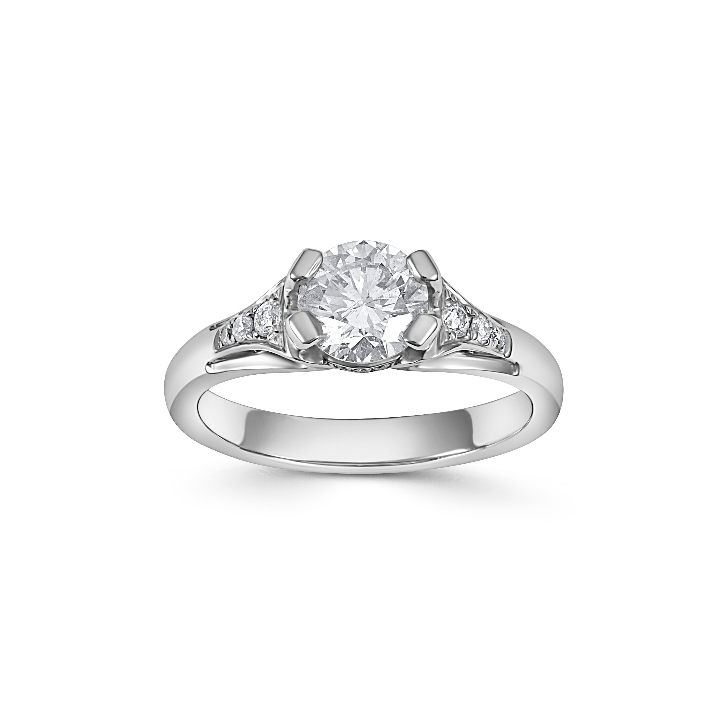 18ct White Gold Diamond Solitaire Ring - Robert Anthony Jewellers, Edinburgh