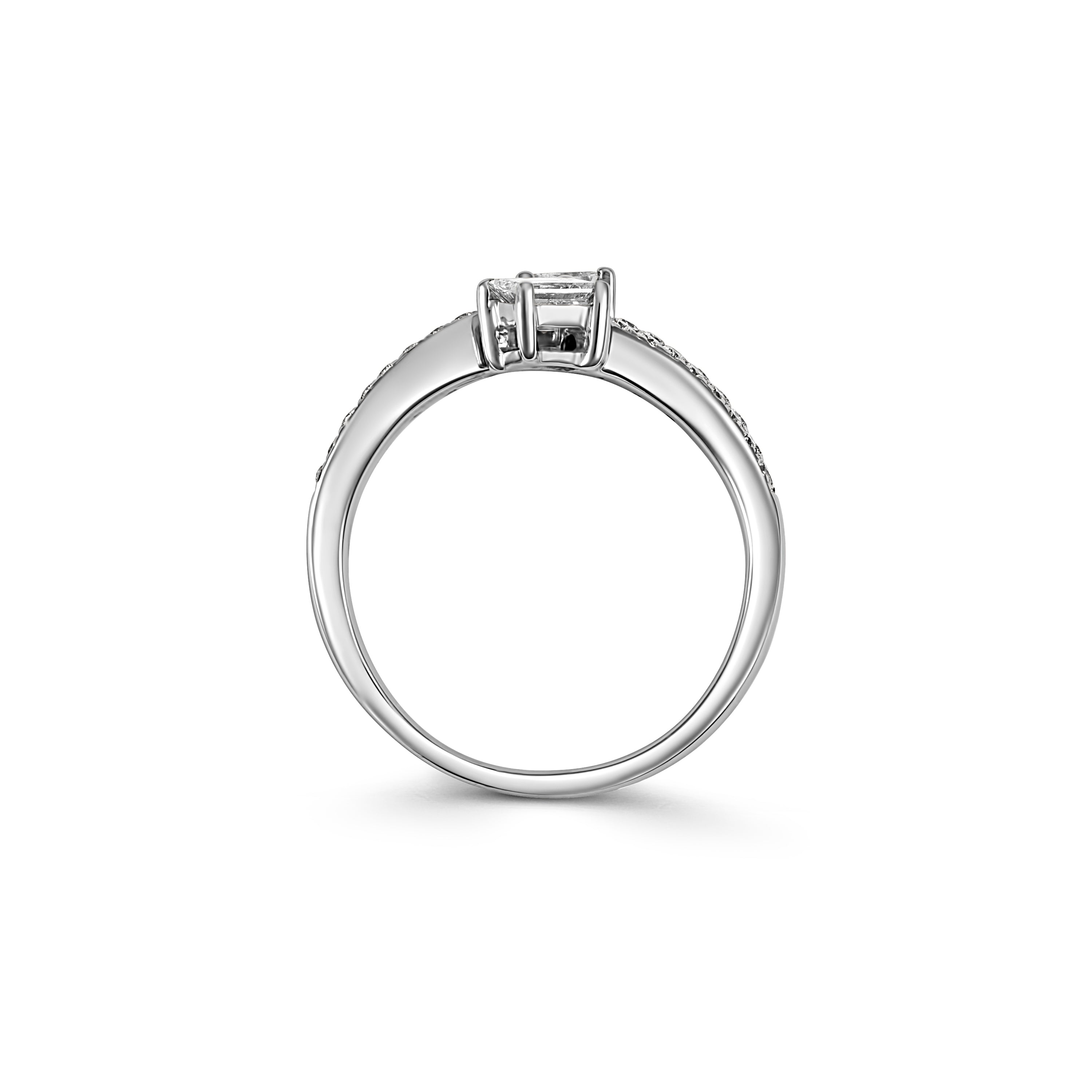 18ct White Gold Two Baguette Diamond Ring - Robert Anthony Jewellers, Edinburgh