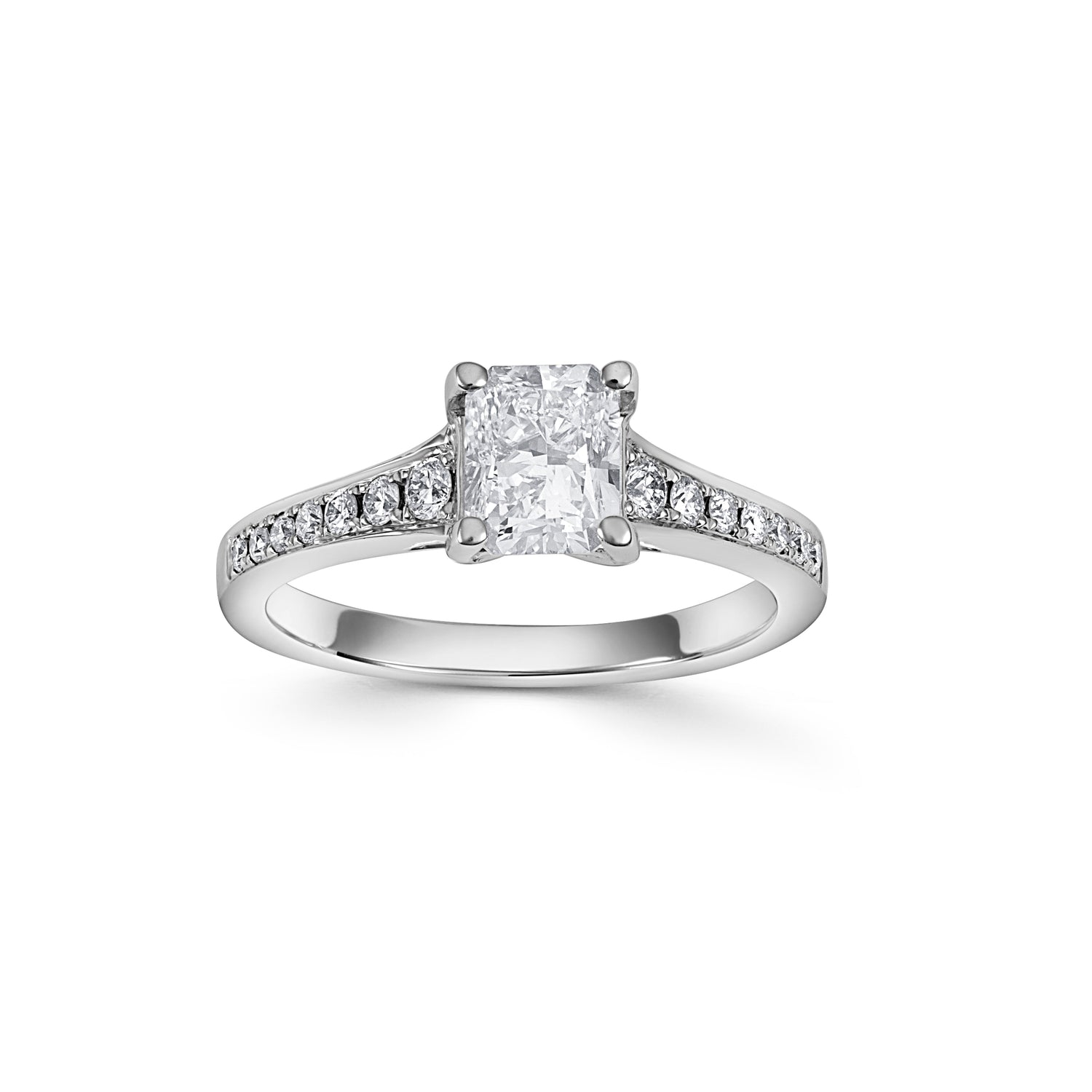 18ct White Gold Diamond Solitaire Ring - Robert Anthony Jewellers, Edinburgh