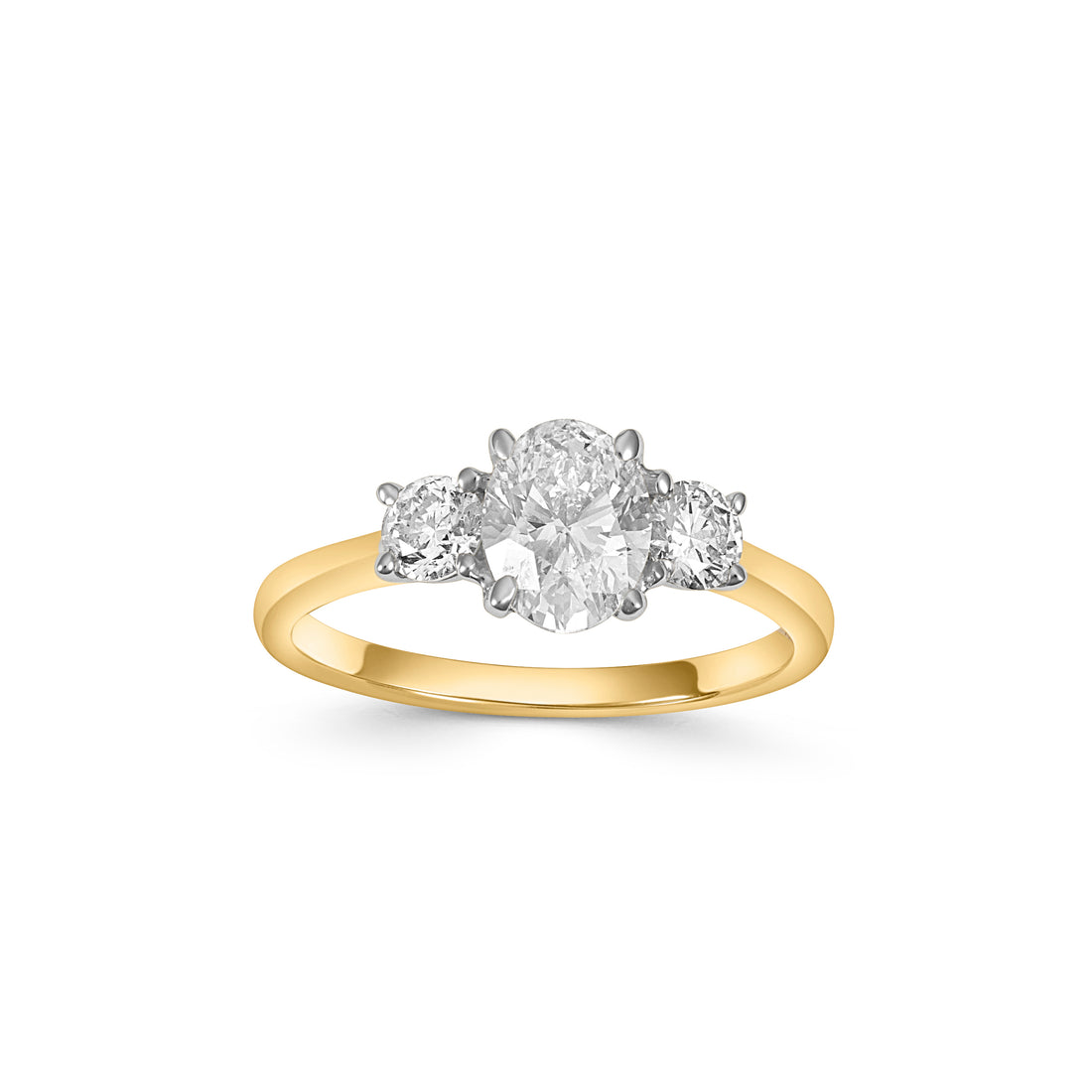 18ct Gold Three Stone Diamond Ring - Robert Anthony Jewellers, Edinburgh