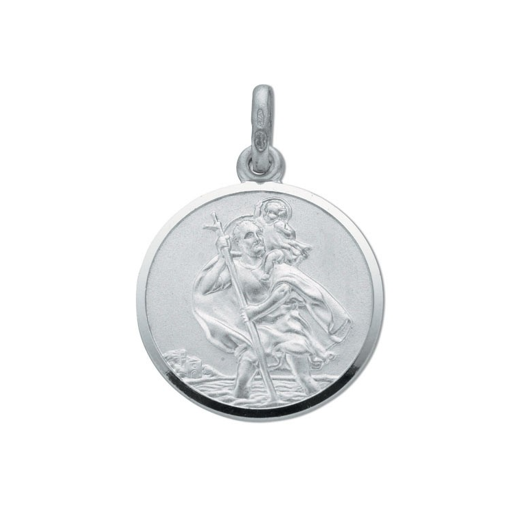 Silver Double Sided St Christopher Pendant — Various sizes - Robert Anthony Jewellers, Edinburgh