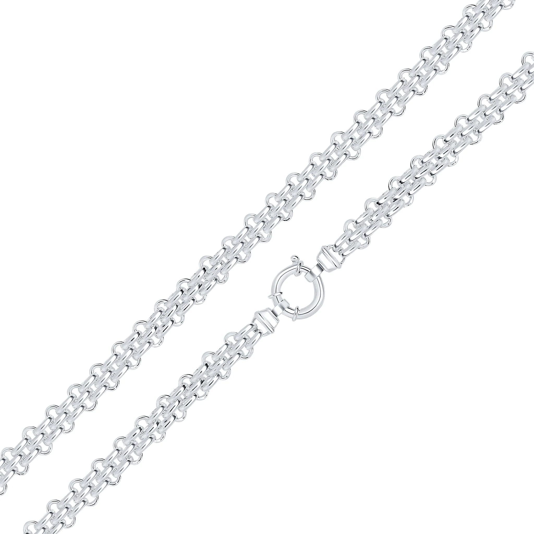 Silver Handmade 10mm Brick Chain or Bracelet - Robert Anthony Jewellers, Edinburgh