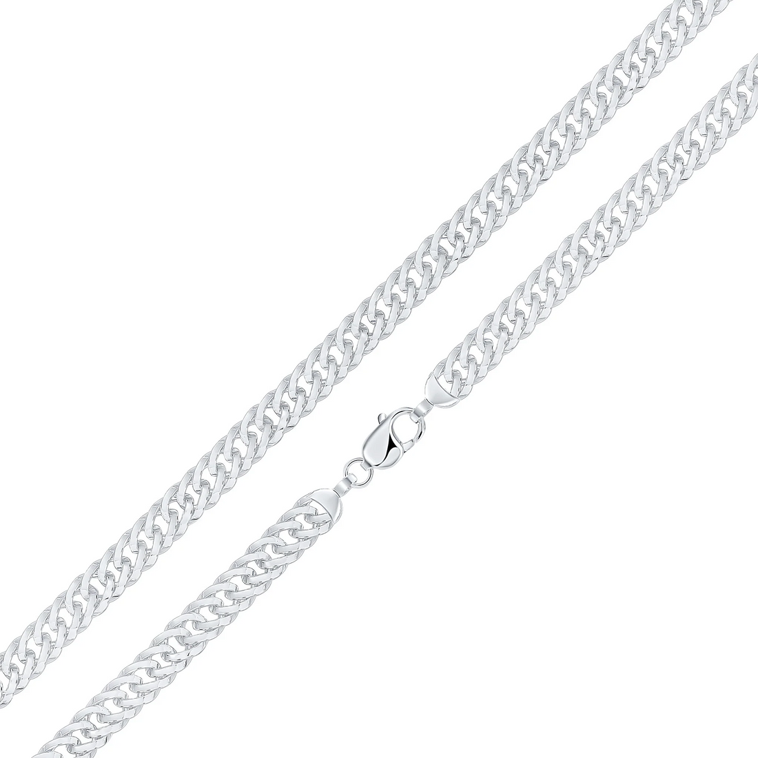 Silver Handmade 10mm Wide Curb Chain or Bracelet - Robert Anthony Jewellers, Edinburgh
