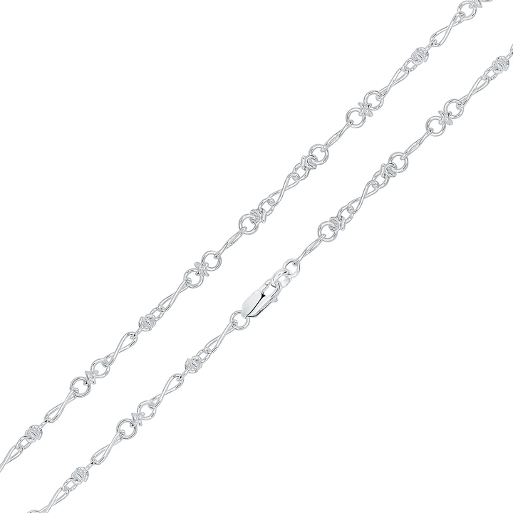 Silver Handmade 5.5mm Infinity Knot Chain - Robert Anthony Jewellers, Edinburgh