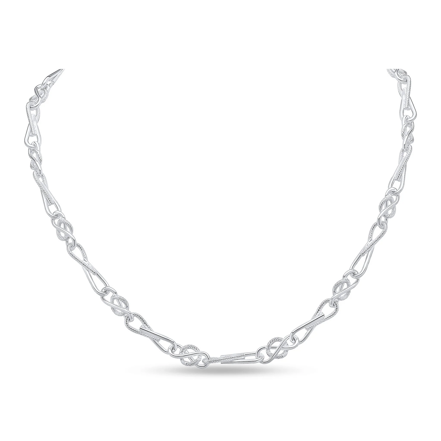 Silver Handmade 9mm Celtic Twist Chain — Bracelet or Necklace - Robert Anthony Jewellers, Edinburgh