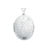 Silver Engraved Oval Shaped Locket — Small/Medium (5.7g) - Robert Anthony Jewellers, Edinburgh