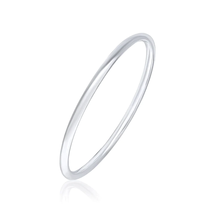 Silver Round Bangle - Robert Anthony Jewellers, Edinburgh