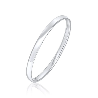 Silver Solid Court Bangle — Various Widths - Robert Anthony Jewellers, Edinburgh