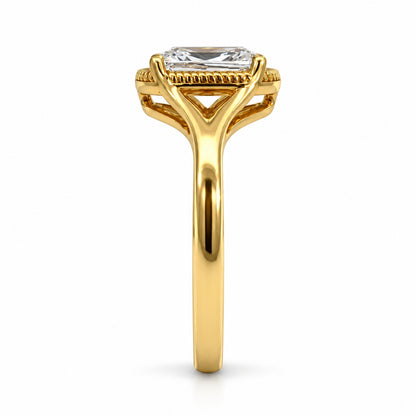 18ct Yellow Gold 1.09ct Lab-Grown Old Cut Diamond Solitaire Ring