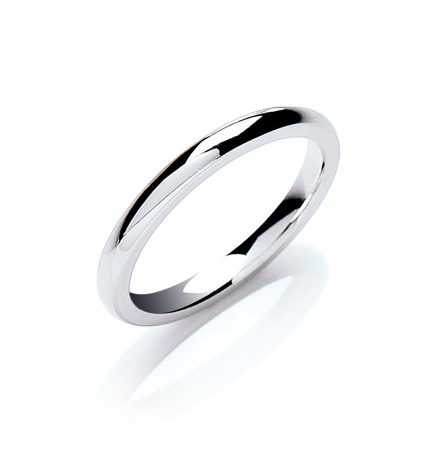 2mm Classic 9ct Traditional Court Shaped Wedding Band - Robert Anthony Jewellers, Edinburgh