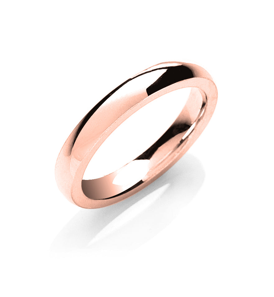 3mm Classic 9ct Traditional Court Shaped Wedding Band - Robert Anthony Jewellers, Edinburgh